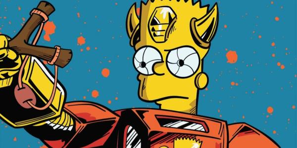 Bart Simpsons reimagined in fan art as a Transformer