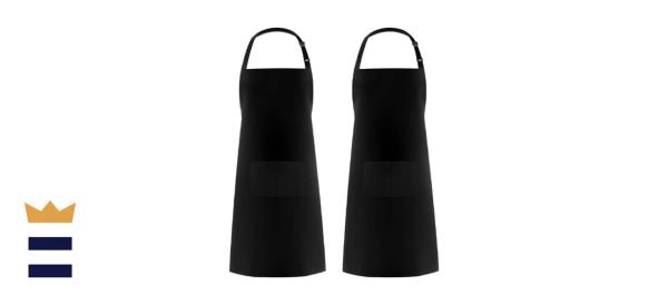 Syntus 2 Pack Adjustable Bib Apron Waterdrop