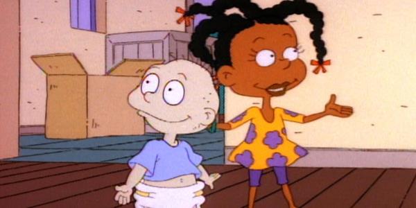 Susie and Tommy meet in Rugrats 