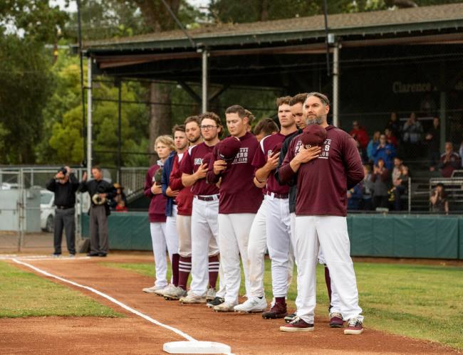 The Healdsburg Prune Packers season opener against Game Dayprep Tuesday night, June 6, 2023.  (John Burgess/The Press Democrat)