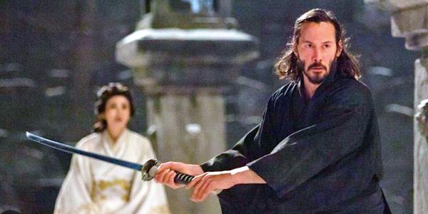 Keanu Reeves wields a sword in 27 Ronin.