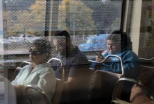 A CTA operator drives a CTA Brown Line "L" train on June 30, 2022. Weekday Brown Line schedules were cut by 32% compared with pre-pandemic schedules, more than any other train line, a Tribune analysis of CTA data shows.