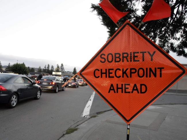 Traffic was stopped going into downtown Petaluma at a DUI checkpoint on East Washington in Petaluma. (The Press Democrat file)