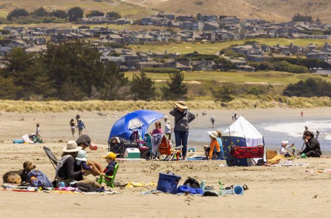 Large crowds at Doran Regio<em></em>nal Park in Bodega Bay, Friday, June 17, 2022. (John Burgess / The Press Democrat file)